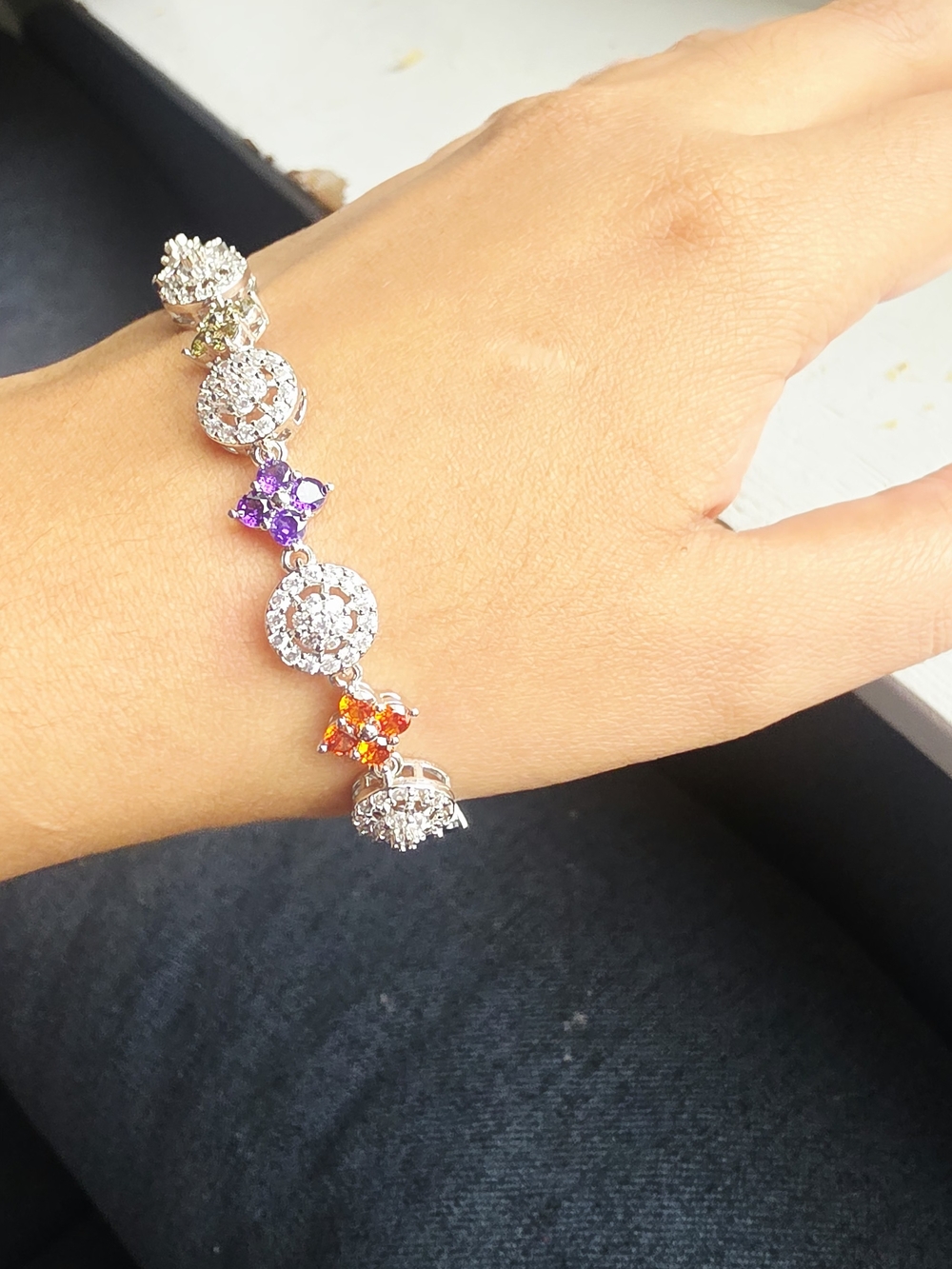 Hermosa Pulsera Para Dama Oro Laminado Silver